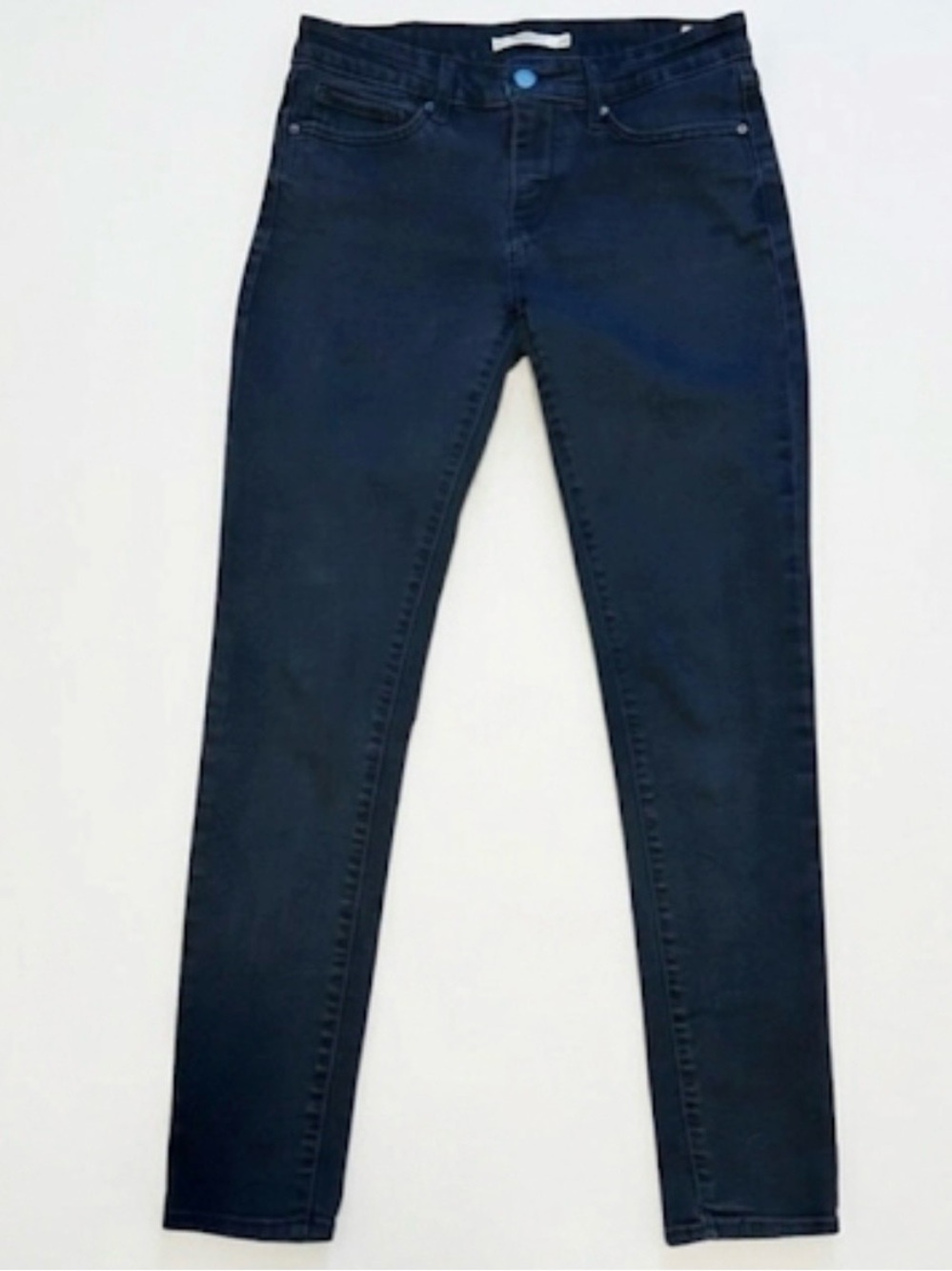 Levi’s 711 Black Skinny Jeans Women’s 28x30 Sculpt Mid Rise Slim Fit Denim